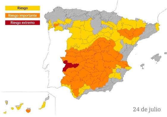 Coria registra la temperatura nocturna más alta del país con 34.6 grados