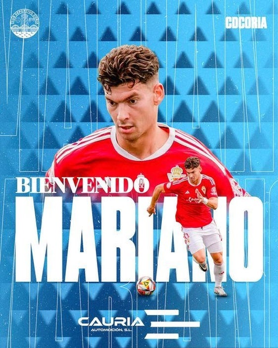 El CD Coria refuerza su banda derecha con el fichaje de Mariano Carmona