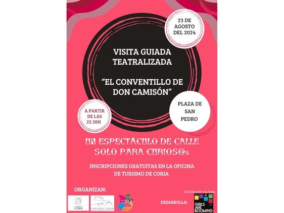 Coria vive una noche de teatro en la calle con «El Conventillo de Don Camisón»