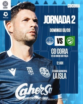 Cartel promocional del partido.