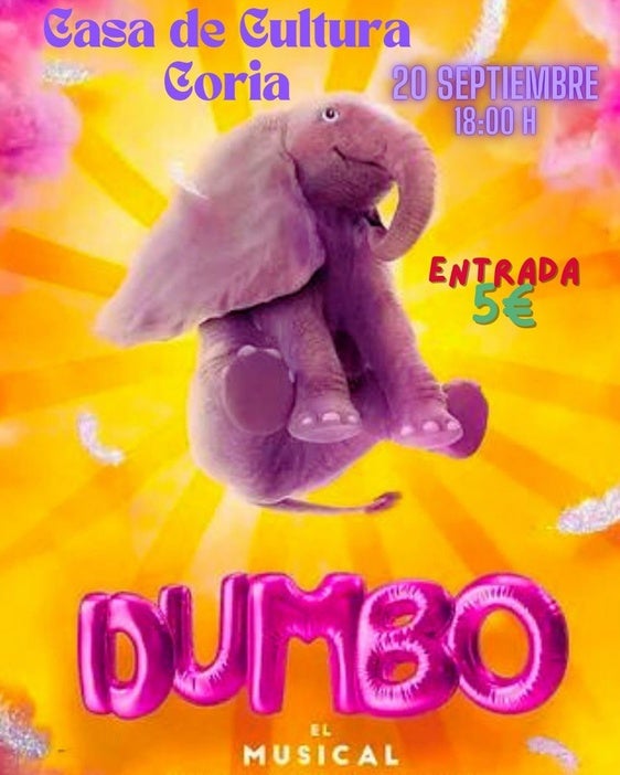 El teatro arranca en la Casa de Cultura de Coria con «Dumbo: El Musical»