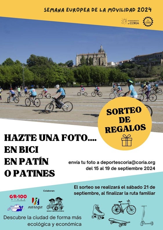 Coria incentiva a la movilidad sostenible con sorteo de regalos