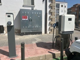 Punto de recarga de Coria.