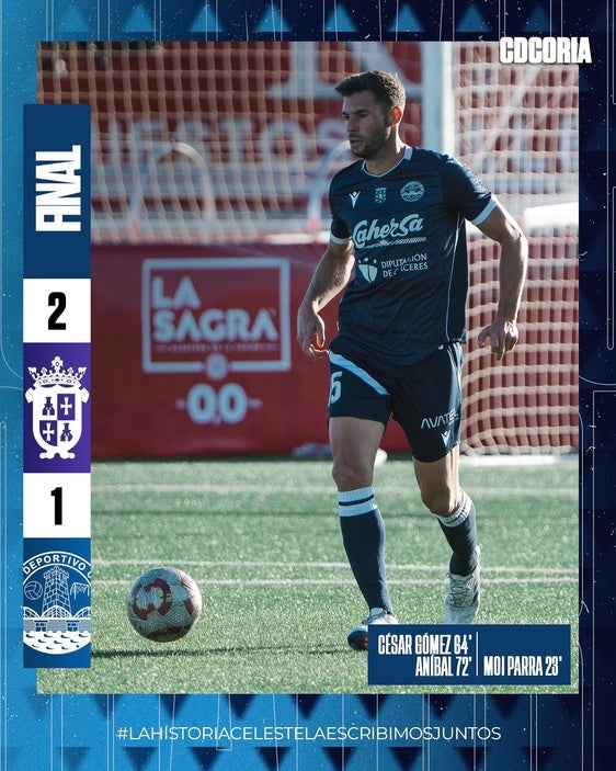 El CD Coria lucha hasta el final, pero cae 2-1 ante el CD Illescas