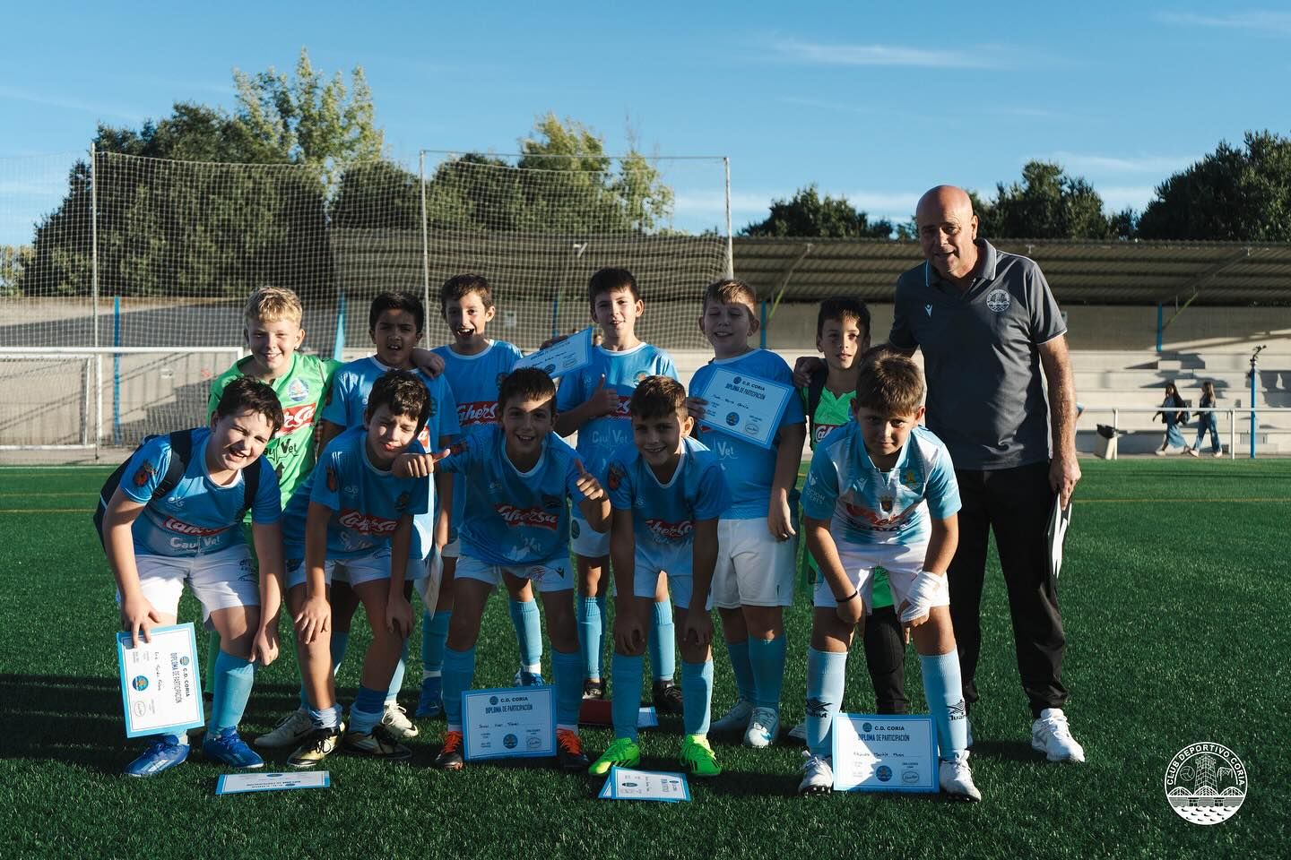 Éxito en la jornada de convivencia alevín del CD Coria