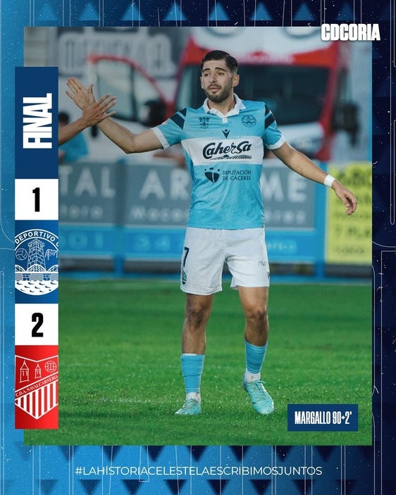 Derrota del CD Coria ante el CDA Navalcarnero