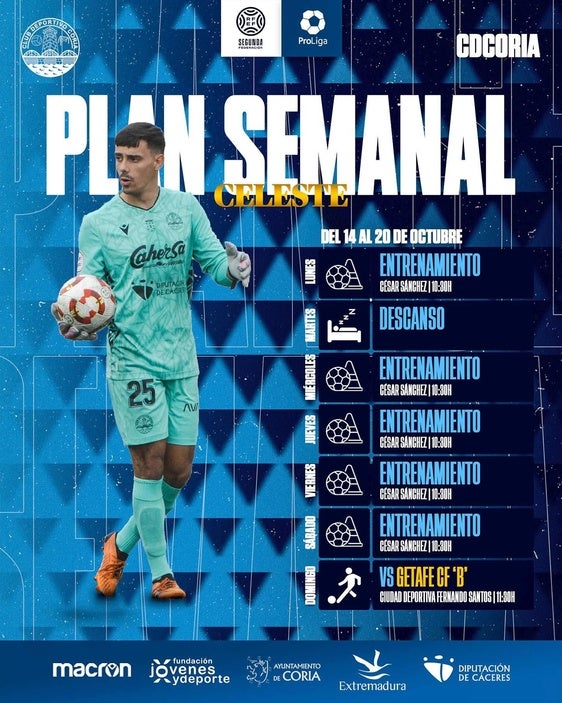 Plan Semanal del Club Deportivo Coria