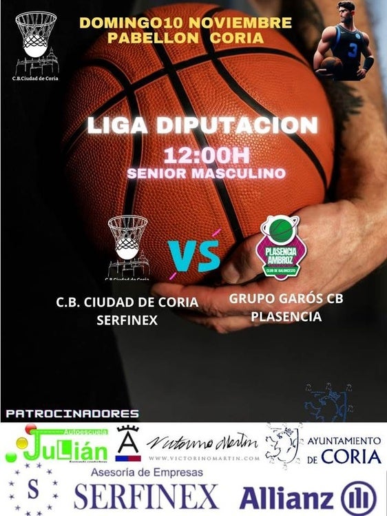 El baloncesto senior regresa a Coria este domingo con dos emocionantes encuentros