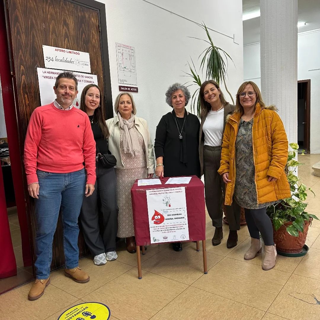 Coria celebra la XXII Asamblea General de la Hermandad de Donantes de Sangre
