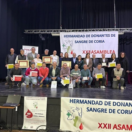 Coria celebra la XXII Asamblea General de la Hermandad de Donantes de Sangre