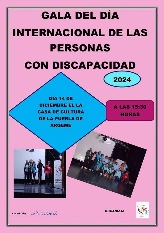 Puebla de Argeme celebrará la Gala del Día Internacional de las Personas con Discapacidad