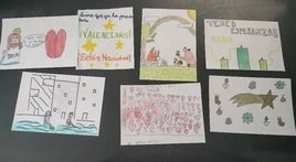 Dibujos de los niños de Coria.