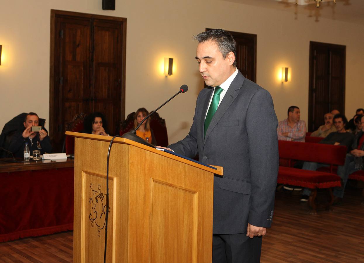Juan Pedro Moreno durante la toma de posesión