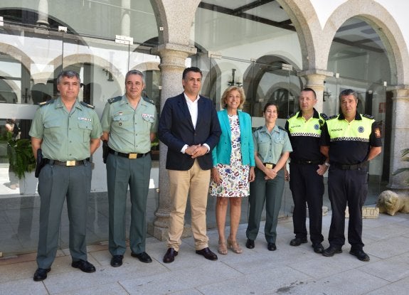 Participantes en la Junta Local de Seguridad
