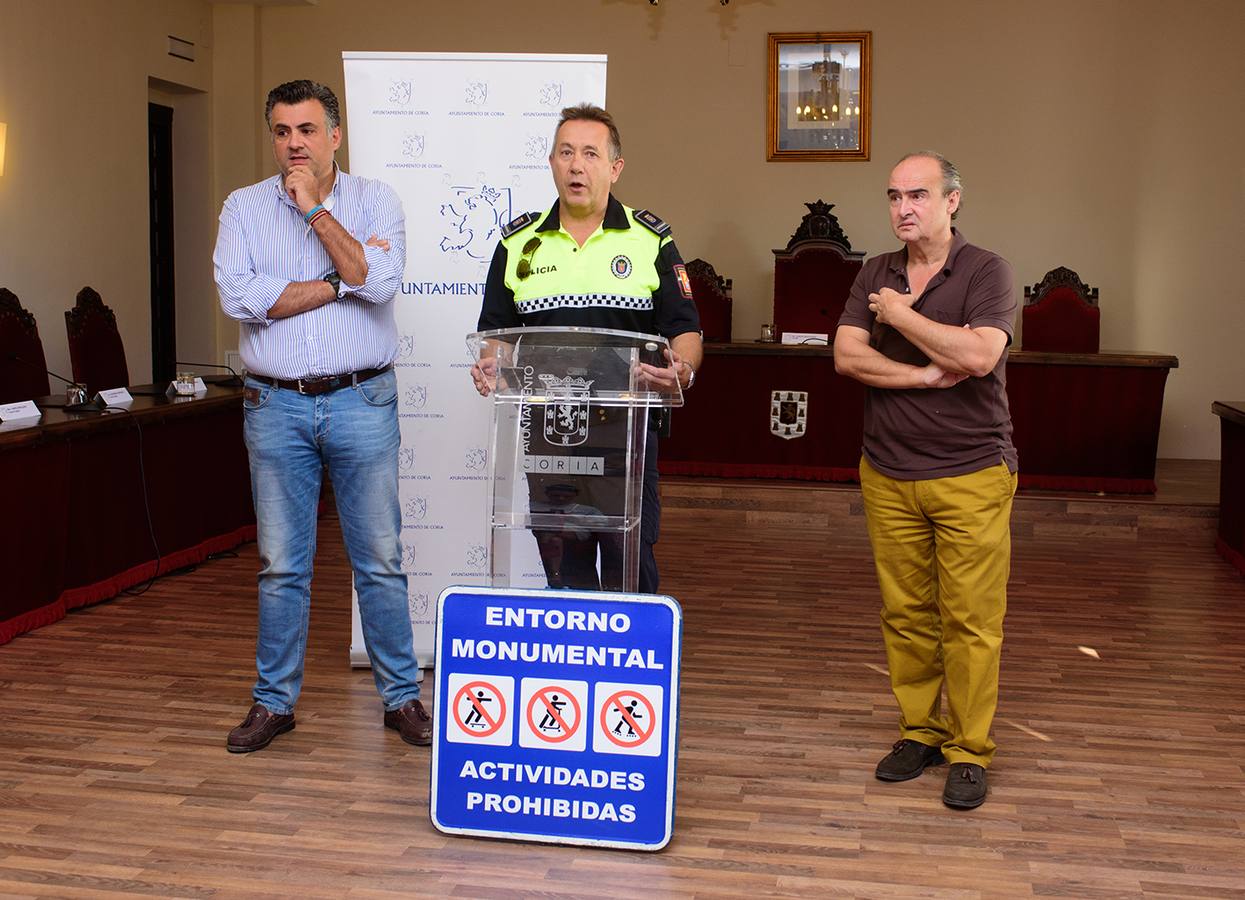 Presentación de la campaña en el Ayuntamiento de Coria