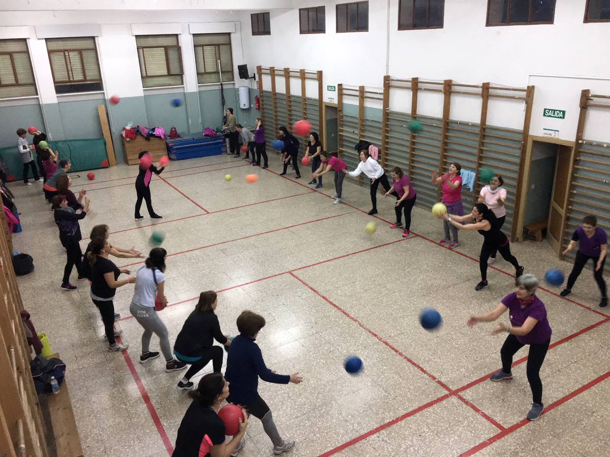 Realizando gimnasia de mantenimiento en el pasado curso