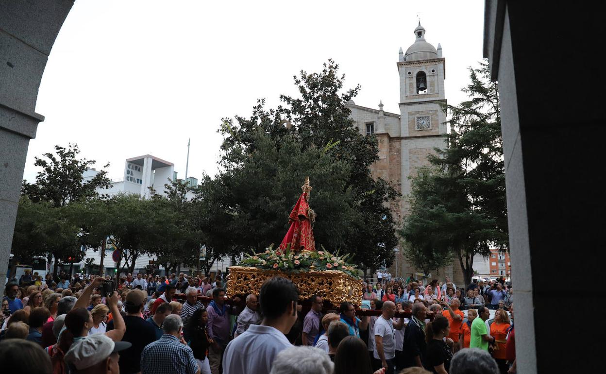 Despedida a la Virgen de las Cruces en 2019. 