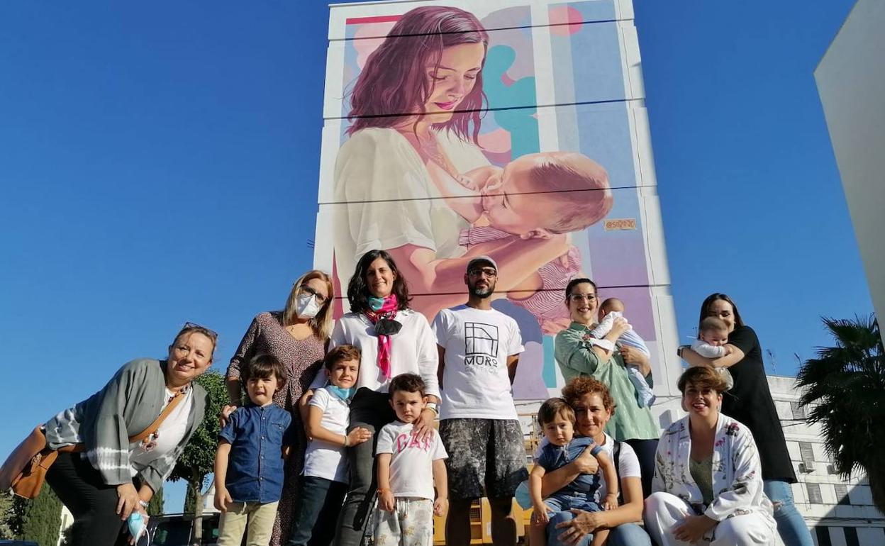 La asociación Dulce Teta apuesta por el arte urbano para apoyar la lactancia materna