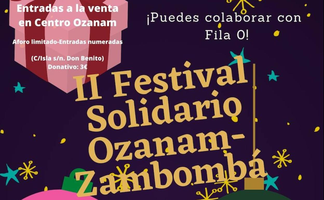 Cartel del Festival Solidario de Ozanam. 