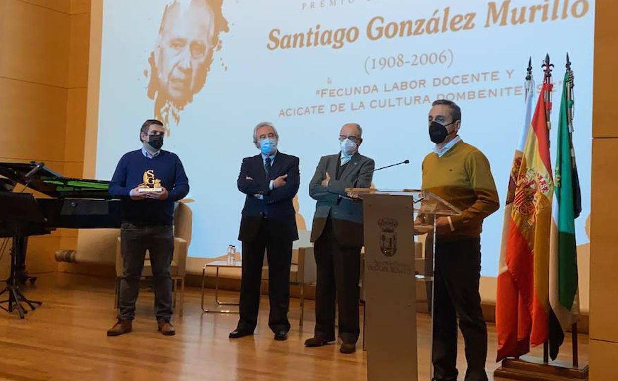 Intervención de Francisco Manuel Parejo tras recibir el premio. 