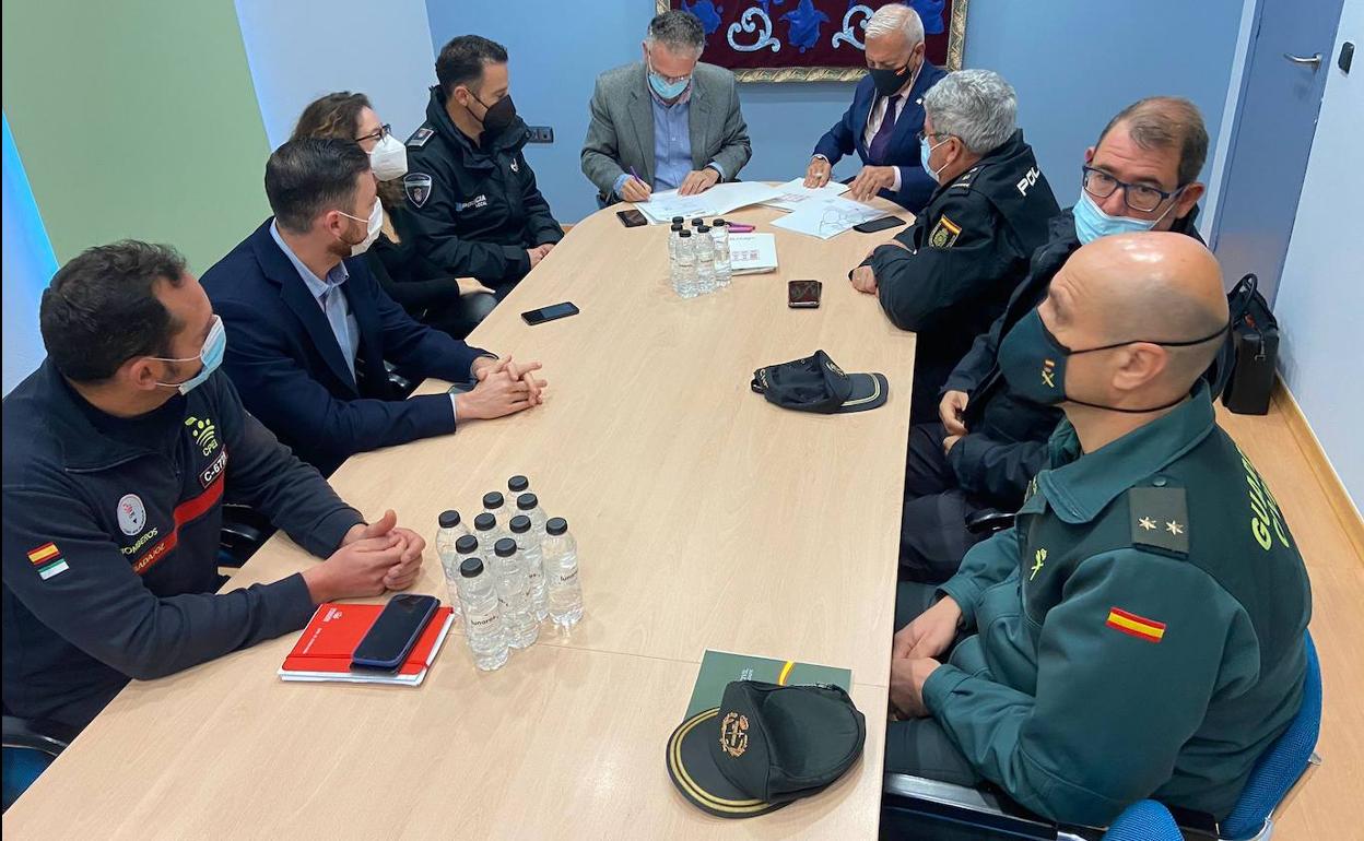 Reunión de la Junta de Seguridad en Don Benito. 
