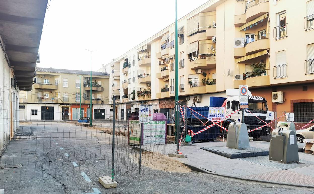 La plaza de Berlín ha quedado cortada al tráfico. 