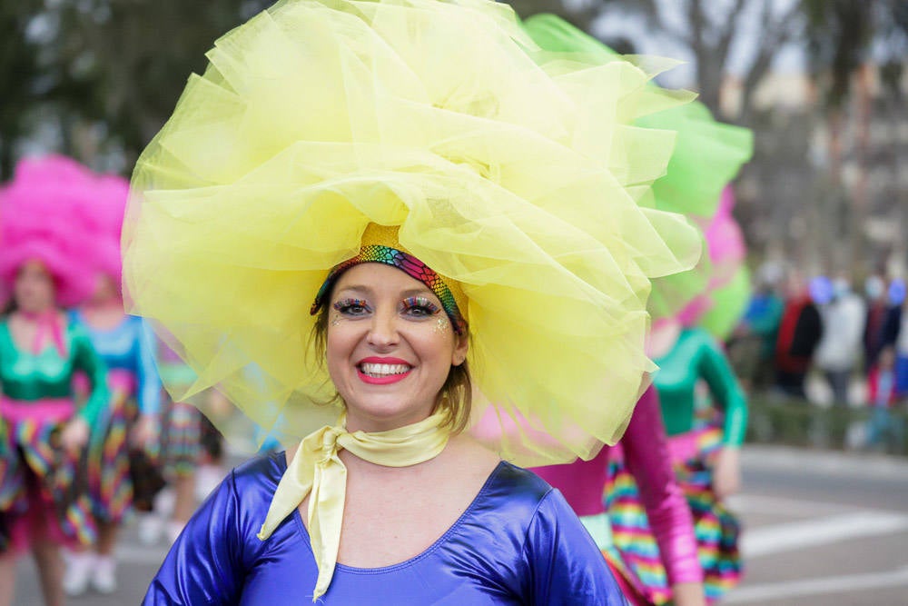 El mensaje de 'No a la guerra' estuvo presente en muchas de las comparsas. 