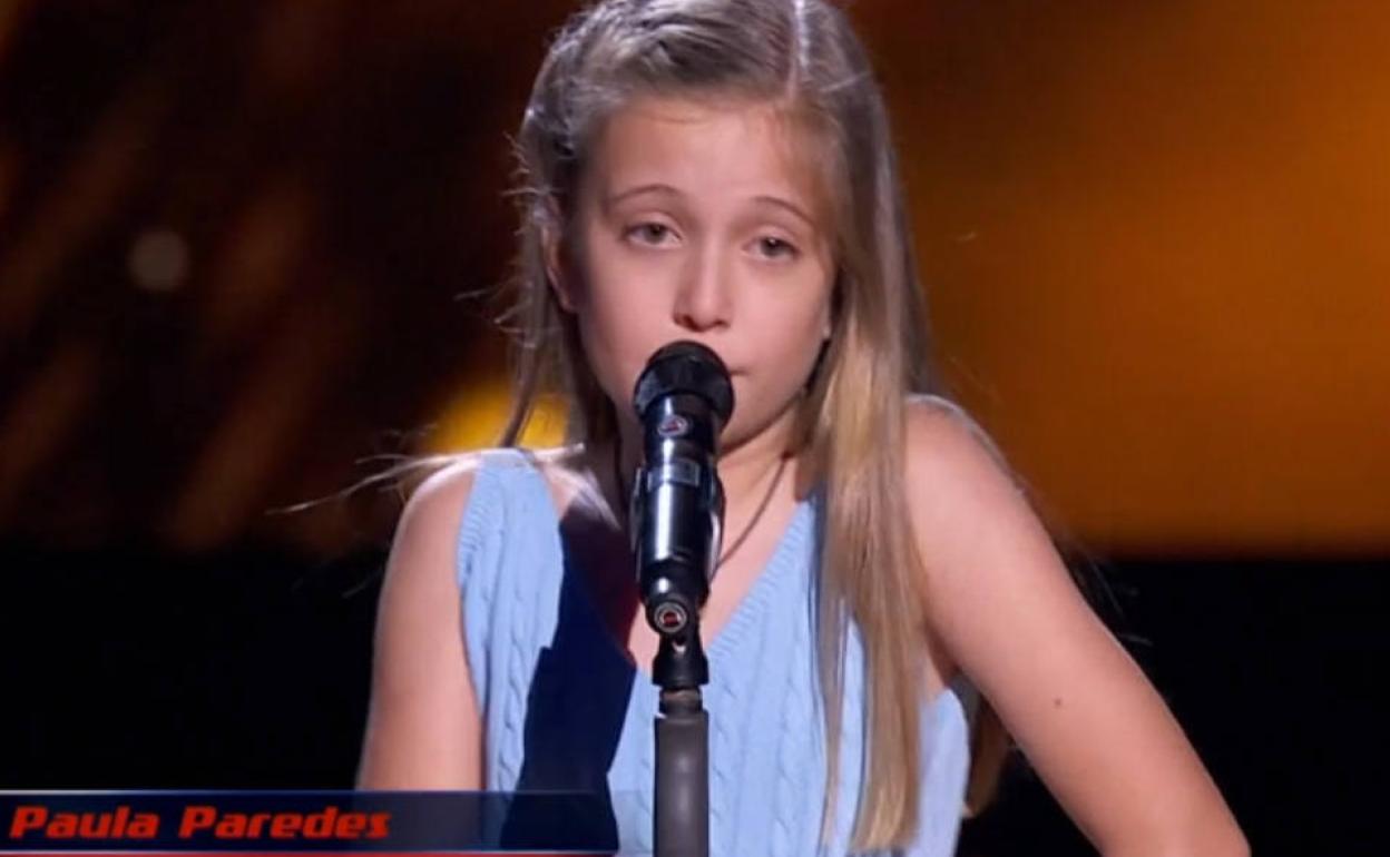 La dombenitense Paula Paredes entra en 'La Voz Kids' con Sebastián Yatra