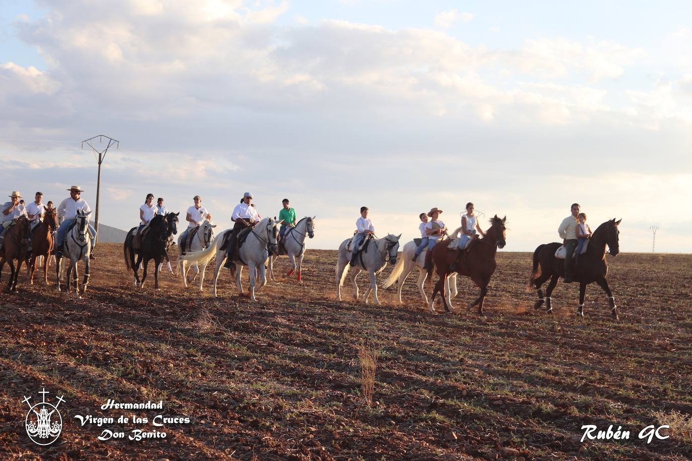 Recibimiento a la Virgen de las Cruces en Don Benito. 