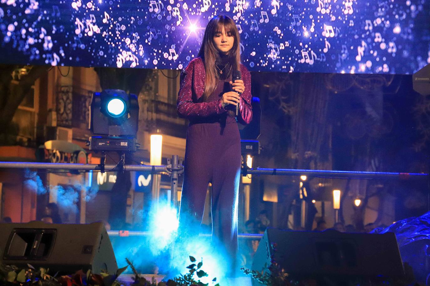 Carlos Sobera enciende la Navidad en Don Benito. 