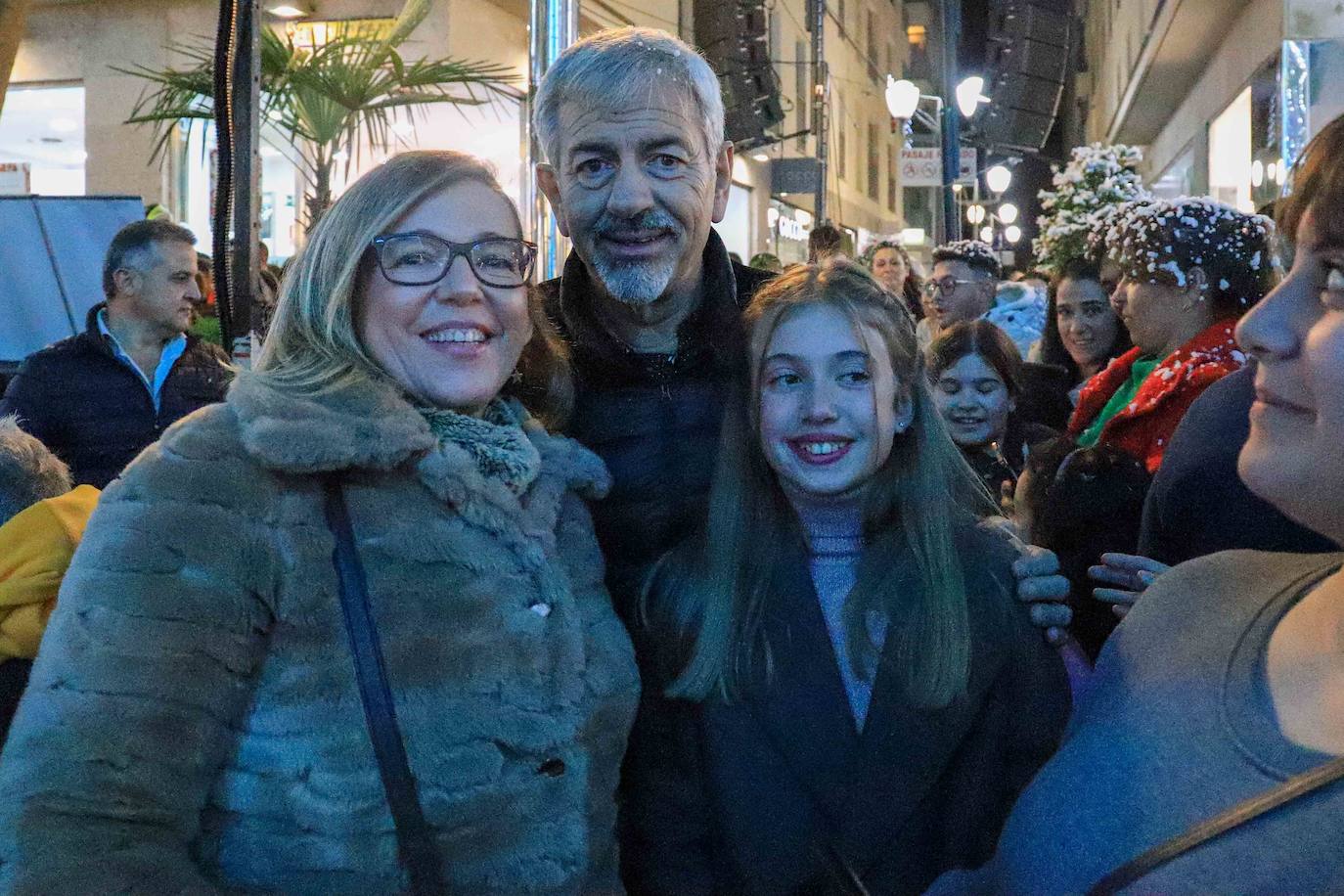 Carlos Sobera enciende la Navidad en Don Benito. 