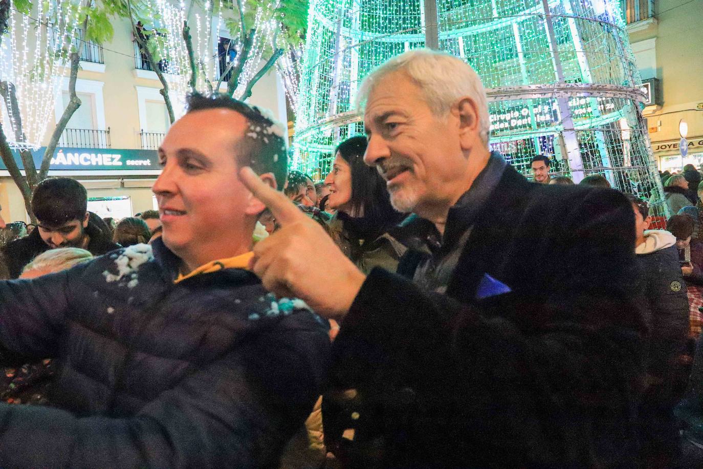 Carlos Sobera enciende la Navidad en Don Benito. 