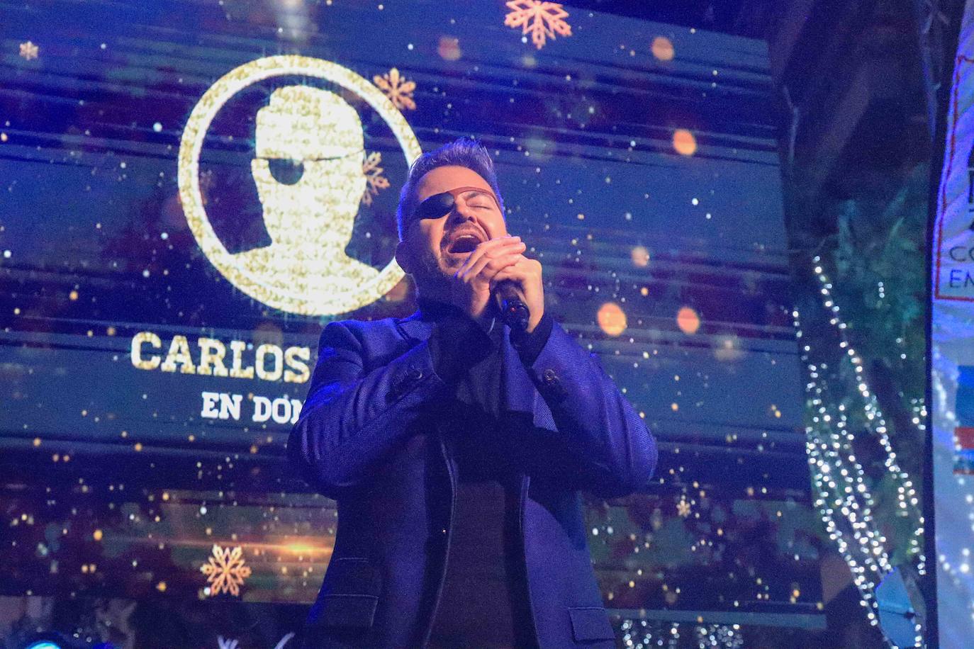 Carlos Sobera enciende la Navidad en Don Benito. 