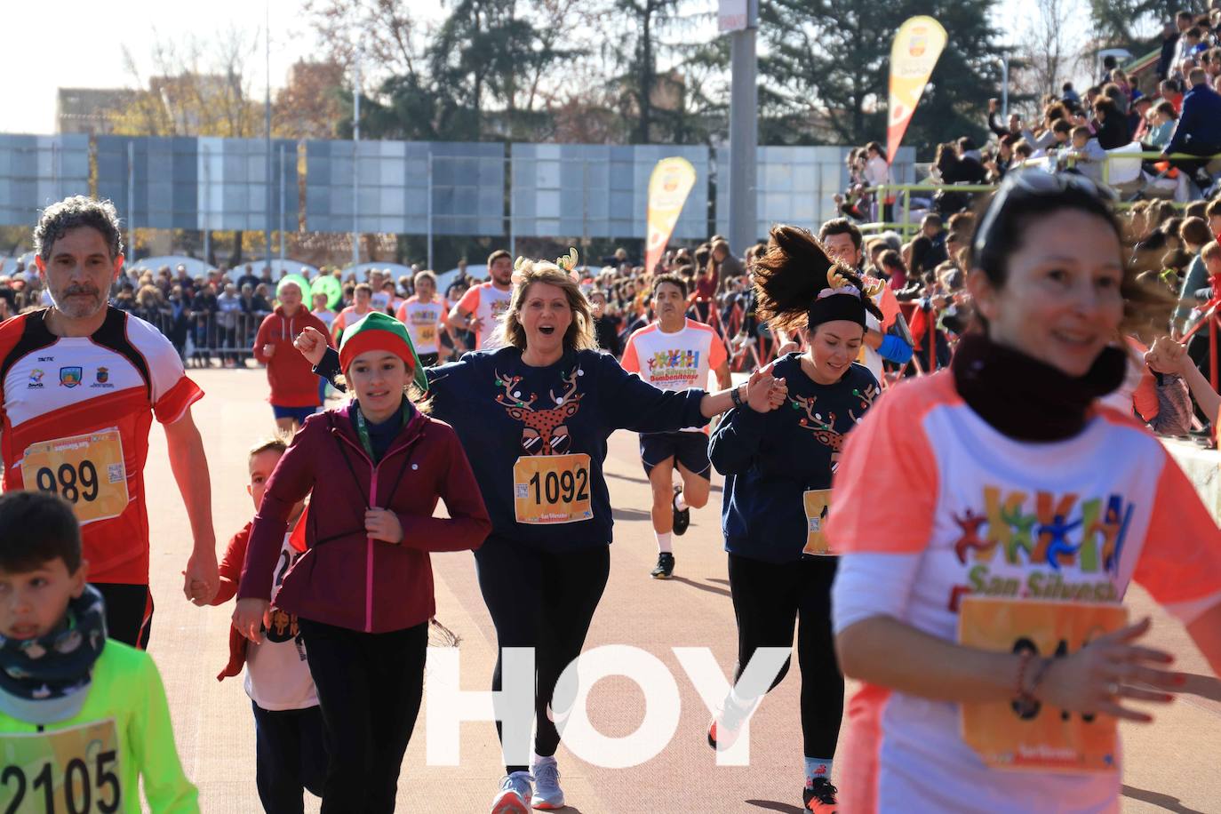 En la prueba no faltaron disfraces y diversión. 