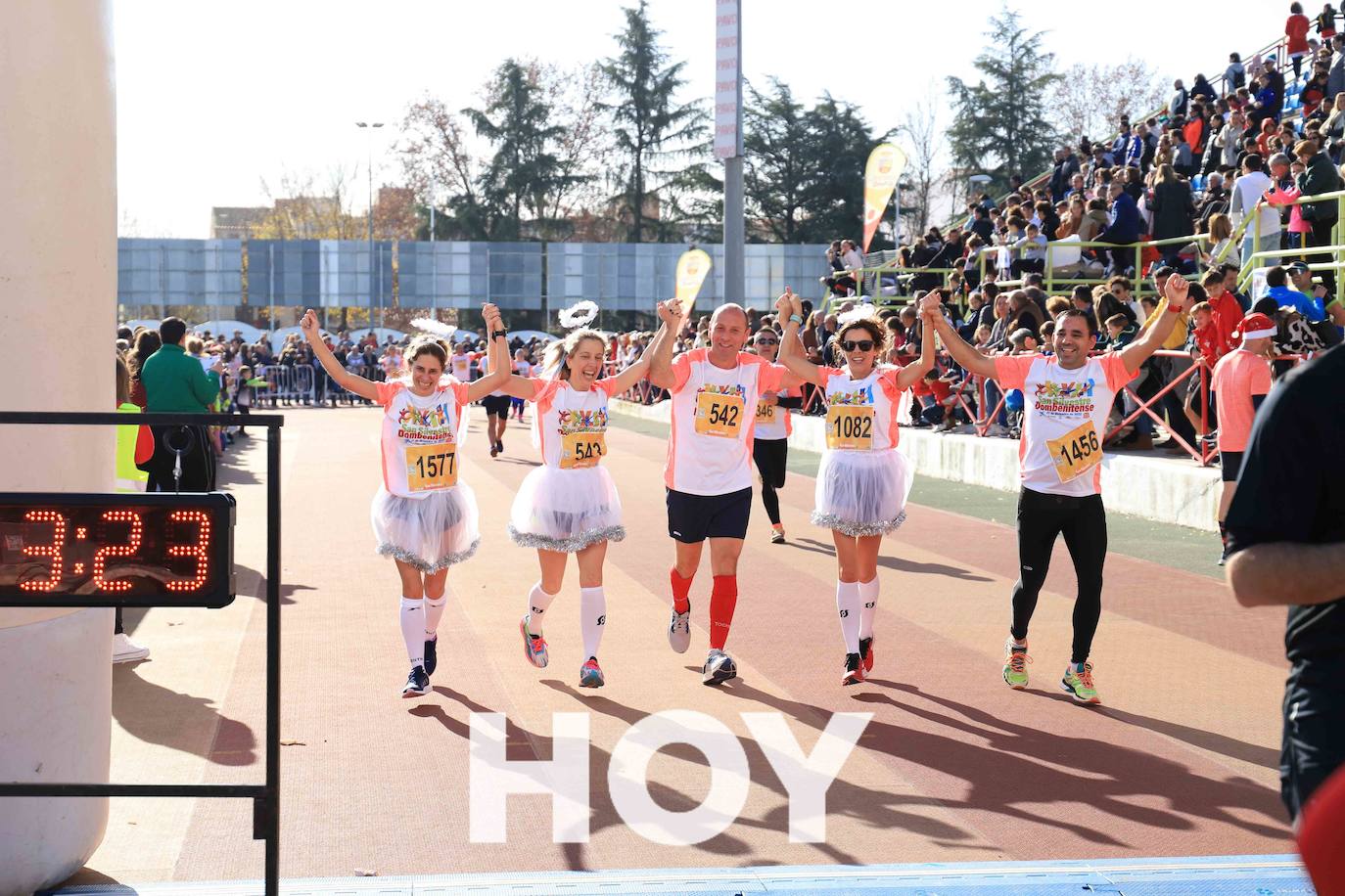 En la prueba no faltaron disfraces y diversión. 