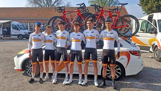 Buen papel de Pablo Lospitao con España en la París-Roubaix