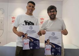 Pedro Porro en la presentación del campus junto al concejal Pedro Parejo.