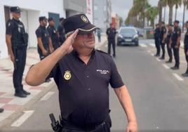 Pedro Doncel en su despedida.