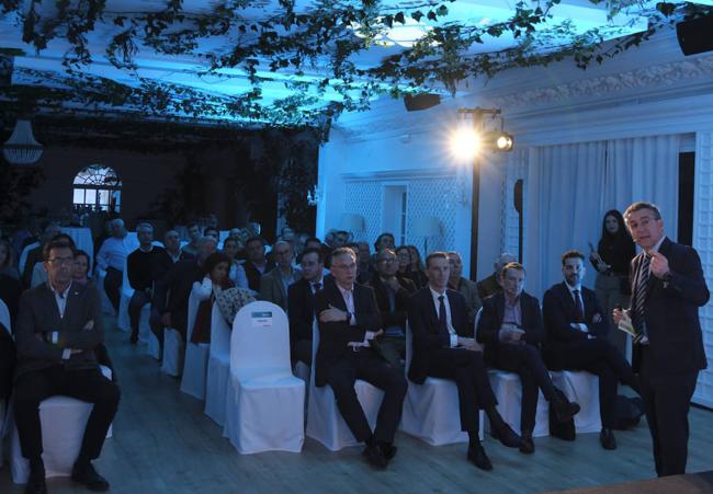 El presidente de Cajamar Eduardo Baamonde durante la presentación del informe.