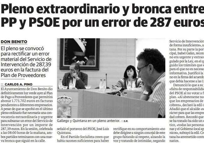 Noticia en HOY del año 2013.