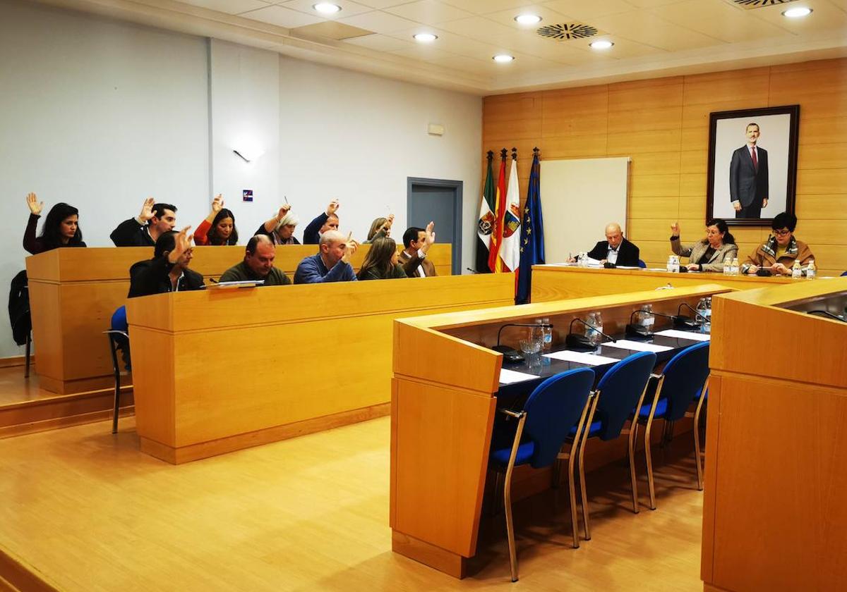 Pleno celebrado en enero sin el PSOE.
