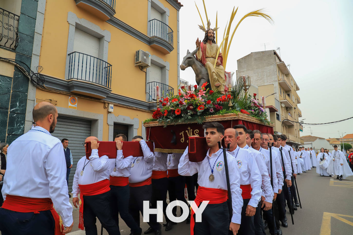 La Borriquita recorrió las calles de Don Benito en el Domingo de Ramos