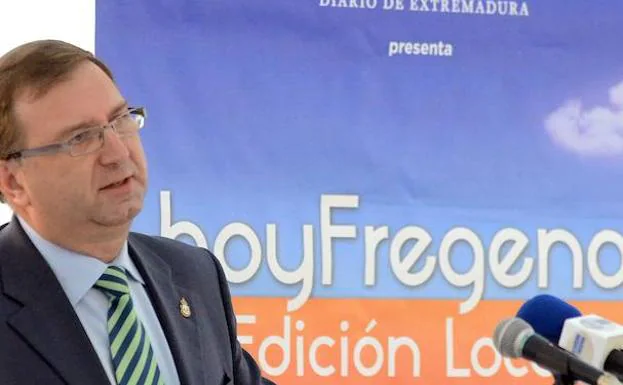 Juan Ignacio Márquez, el día de la presentación de HOY Fregenal, del que fue responsable. 