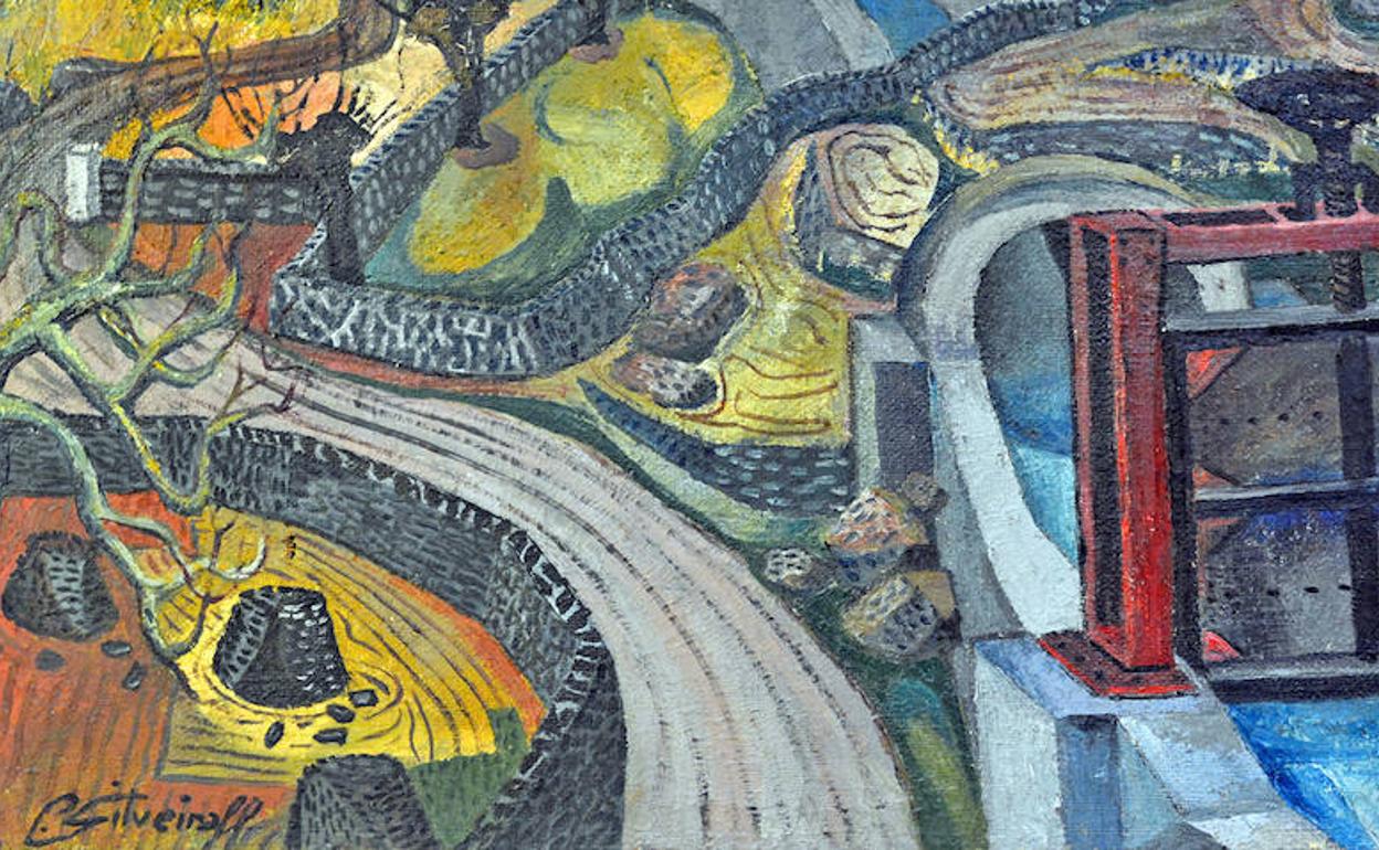 Paisaje o Canal de riego 1968 (fragmento)