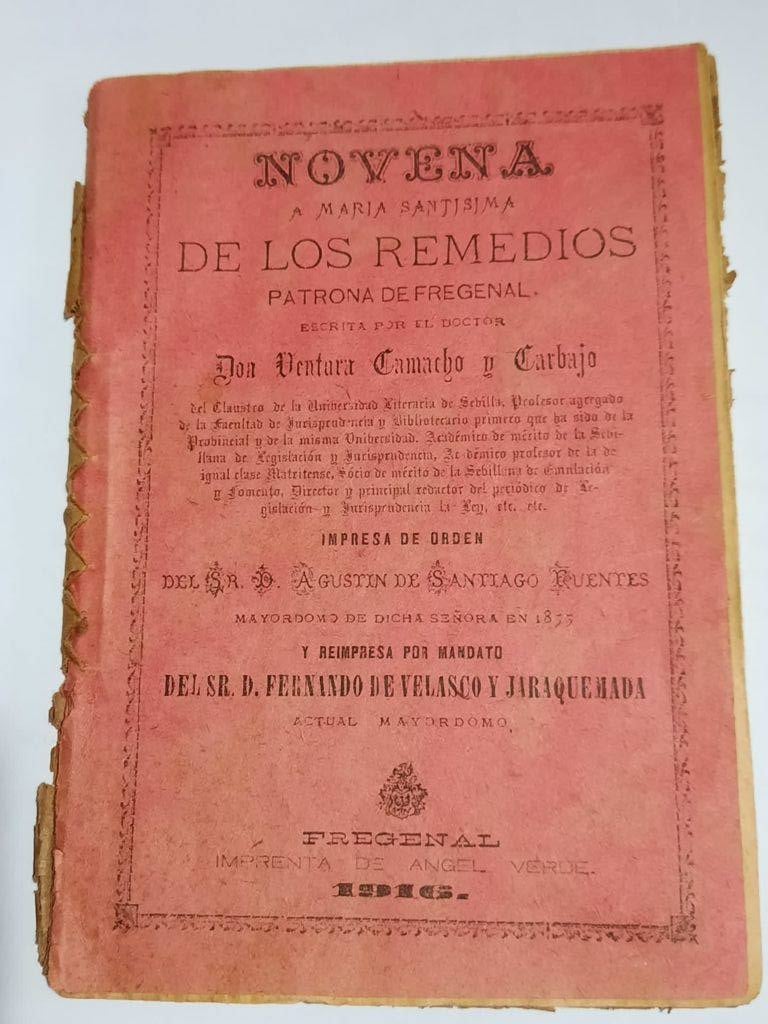 NOVENA A MARÍA SANTÍSIMA DE LOS REMEDIOS PATRONA DE FREGENAL