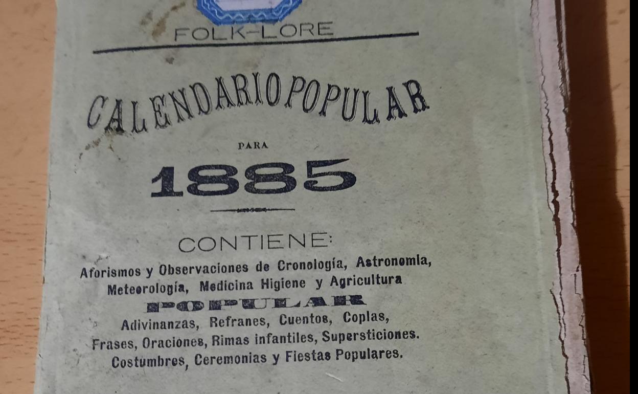 Ejemplar de la revista Folk-Lore de Fregenal, que incluía las cabañuelas de 1885