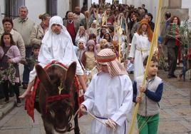 Fotografía de archivo. Procesión de la Borriquita.