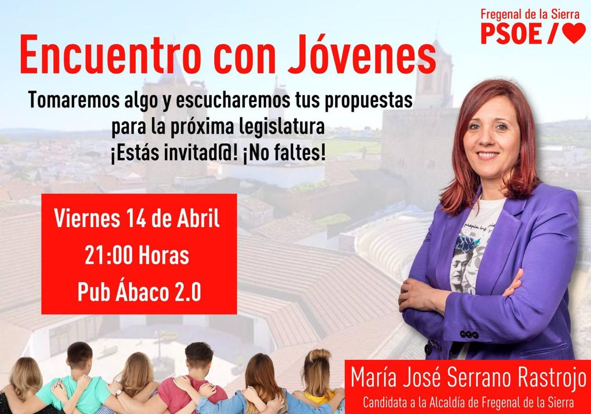 Los socialistas de Fregenal convocan un acto con los jóvenes en el Pub Ábaco