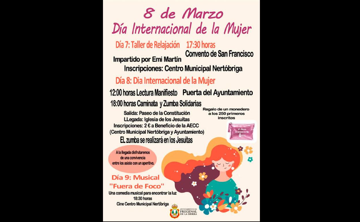 Fregenal disfrutará de varias actividades para conmemorar el Día Internacional de la Mujer