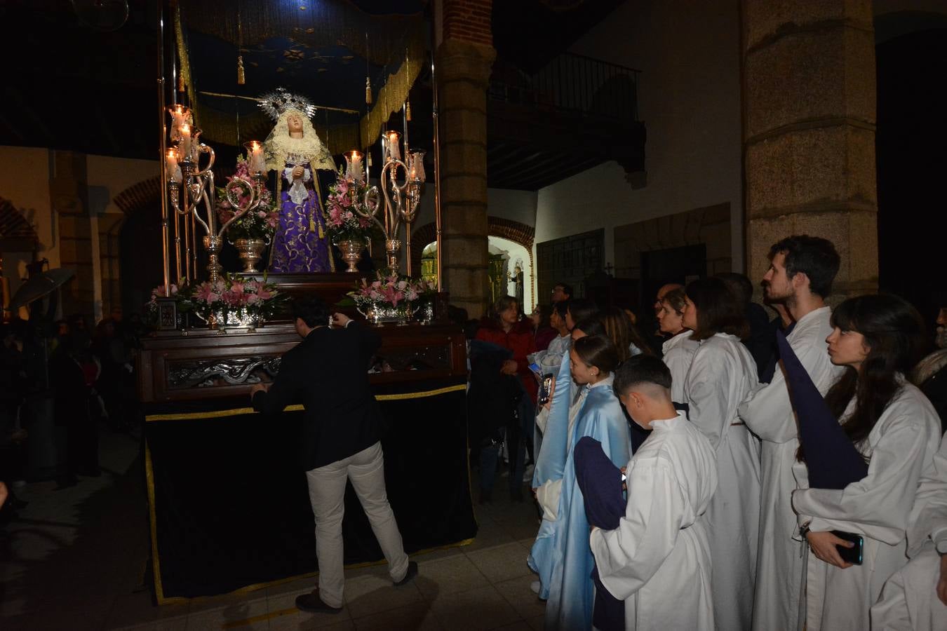 La lluvia impidió la procesión de Nuestro Padre Jesús Atado a la Columna